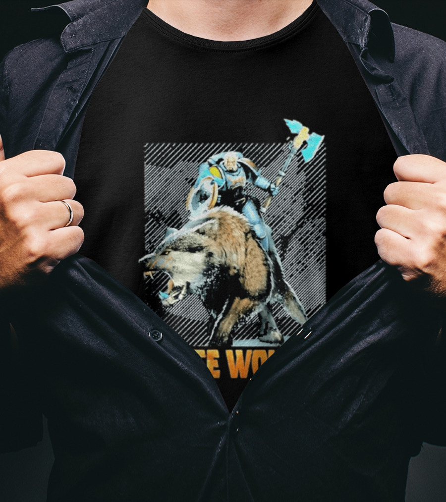 Space Wolves Warhammer 40 000 Iconic Warrior And Beast T-Shirt