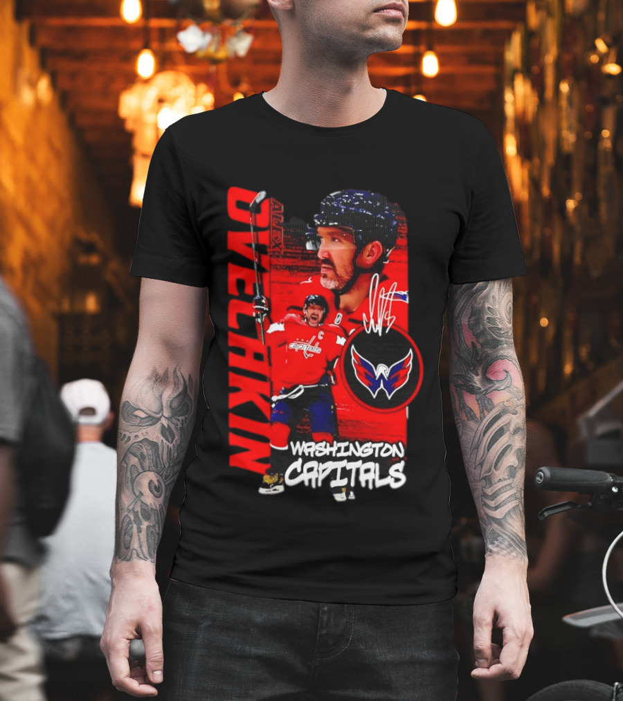 Washington Capitals Ovechkin NHL Hockey Playmaker Team Captain T-Shirt