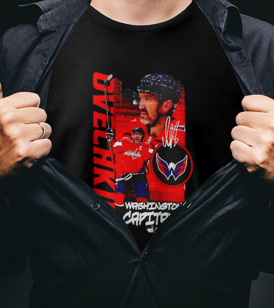 Washington Capitals Ovechkin NHL Hockey Playmaker Team Captain T-Shirt