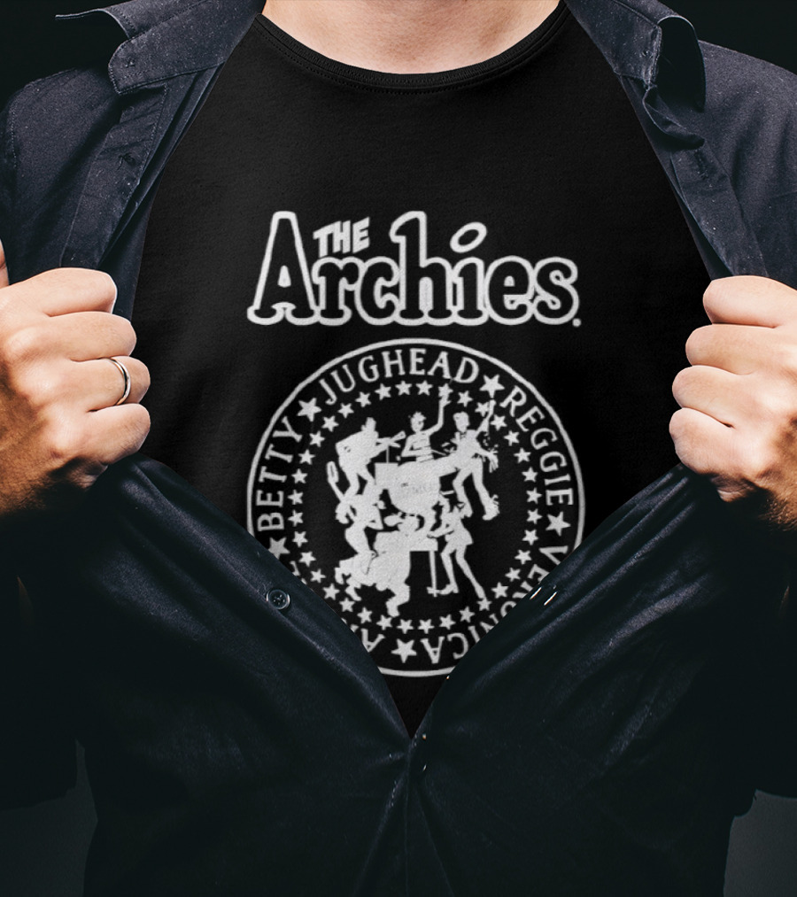 The Archies Jughead Reggie Veronica Betty Archie Hot Dog T-Shirt