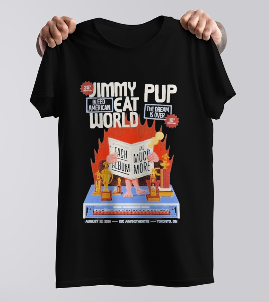 Jimmy Eat World Pup Bleed American The Dream Is Over Performing Each Album And Much More 25 Toronto T-Shirt