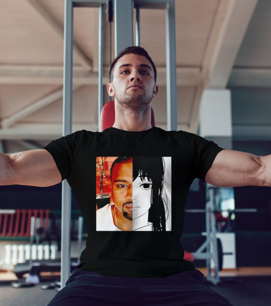 Chainsaw Man Asa Mitaka Kanye West YeAsa Split Face T-Shirt