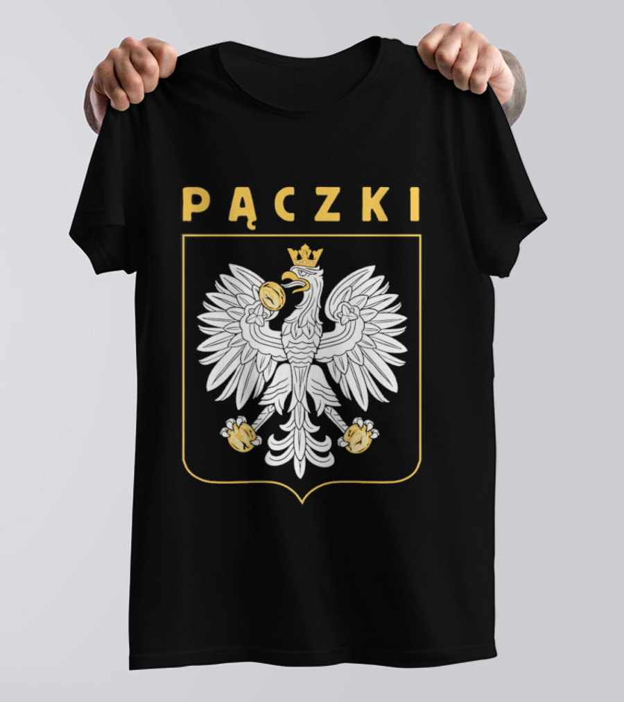 Pączki Polish Eagle Crest Screen Print T-Shirt