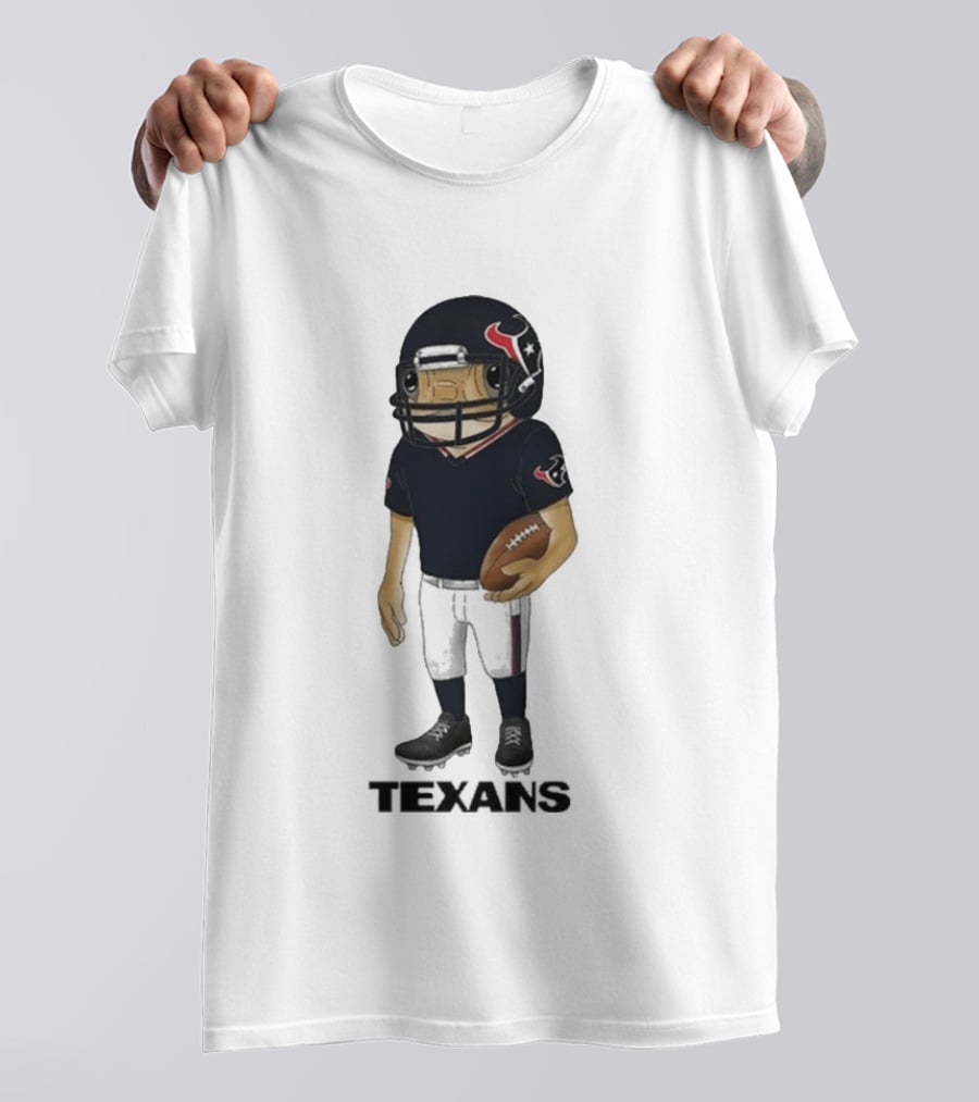Bad Bunny Houston Texans Football Helmet Concho T-Shirt