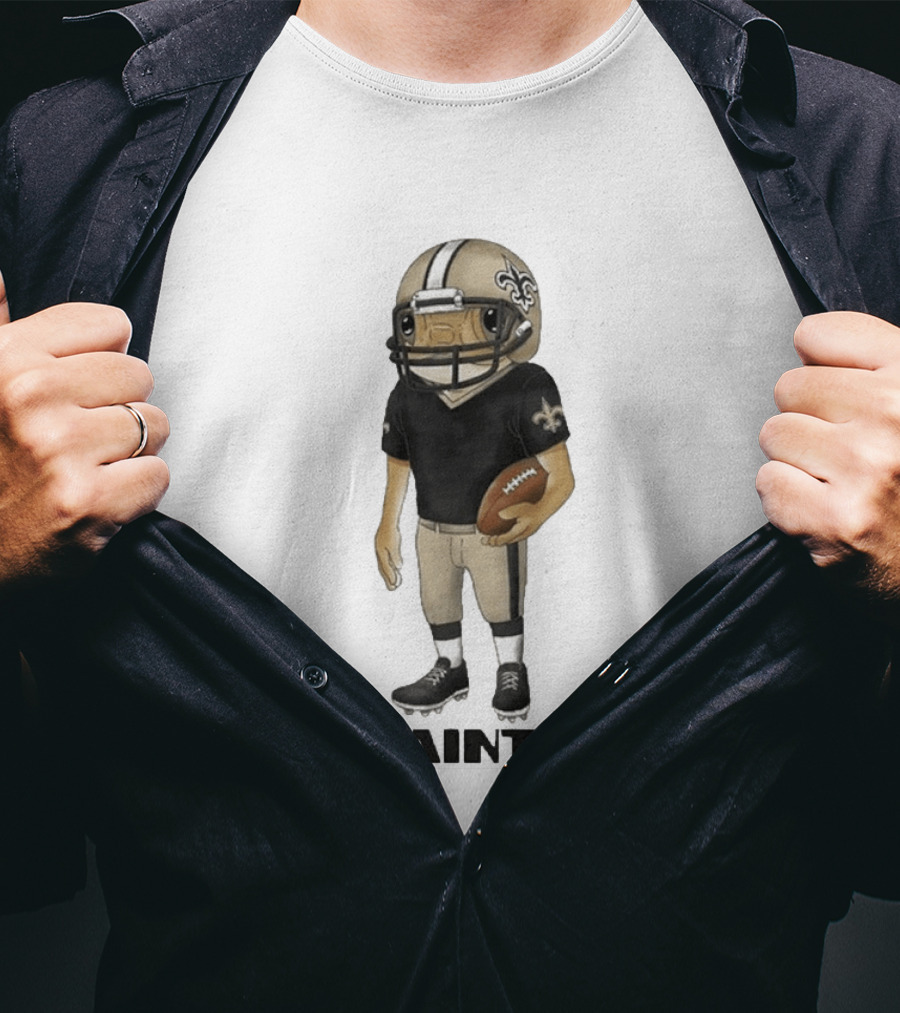 Bad Bunny New Orleans Saints Football Helmet Player T-Shirt