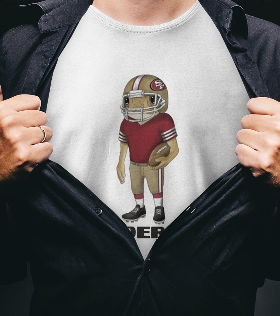 Bad Bunny San Francisco 49ers Football Helmet T-Shirt