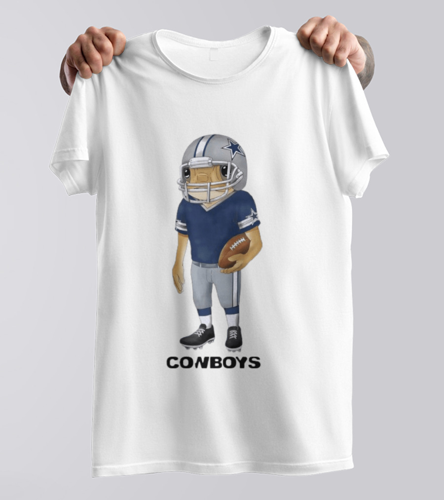 Bad Bunny X Dallas Cowboys Concho Football Player Cowboys T-Shirt