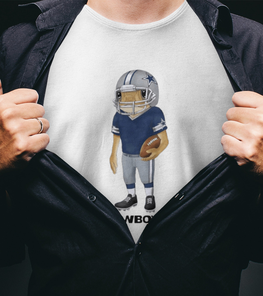 Bad Bunny X Dallas Cowboys Concho Football Player Cowboys T-Shirt