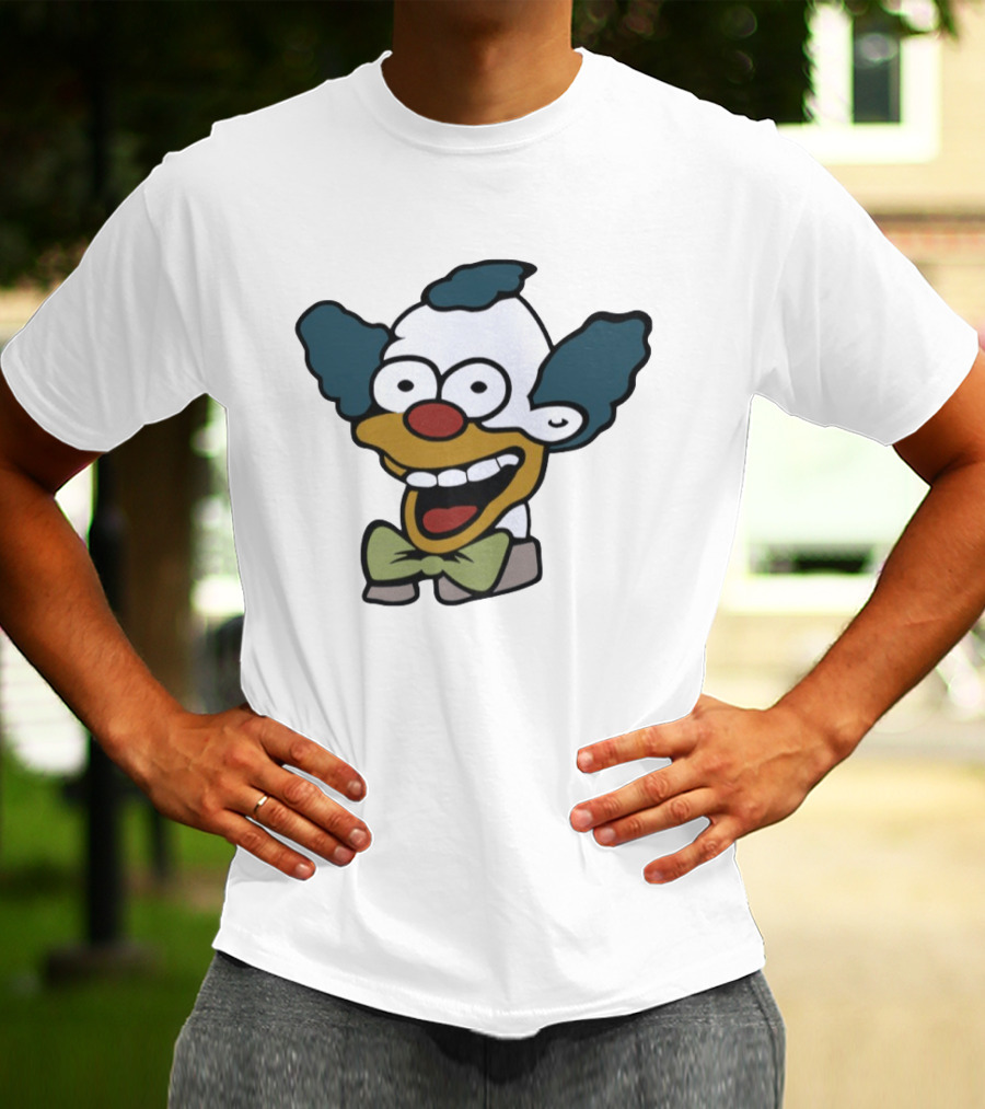 Krusty The Clown Smiling Face Cartoon T-Shirt