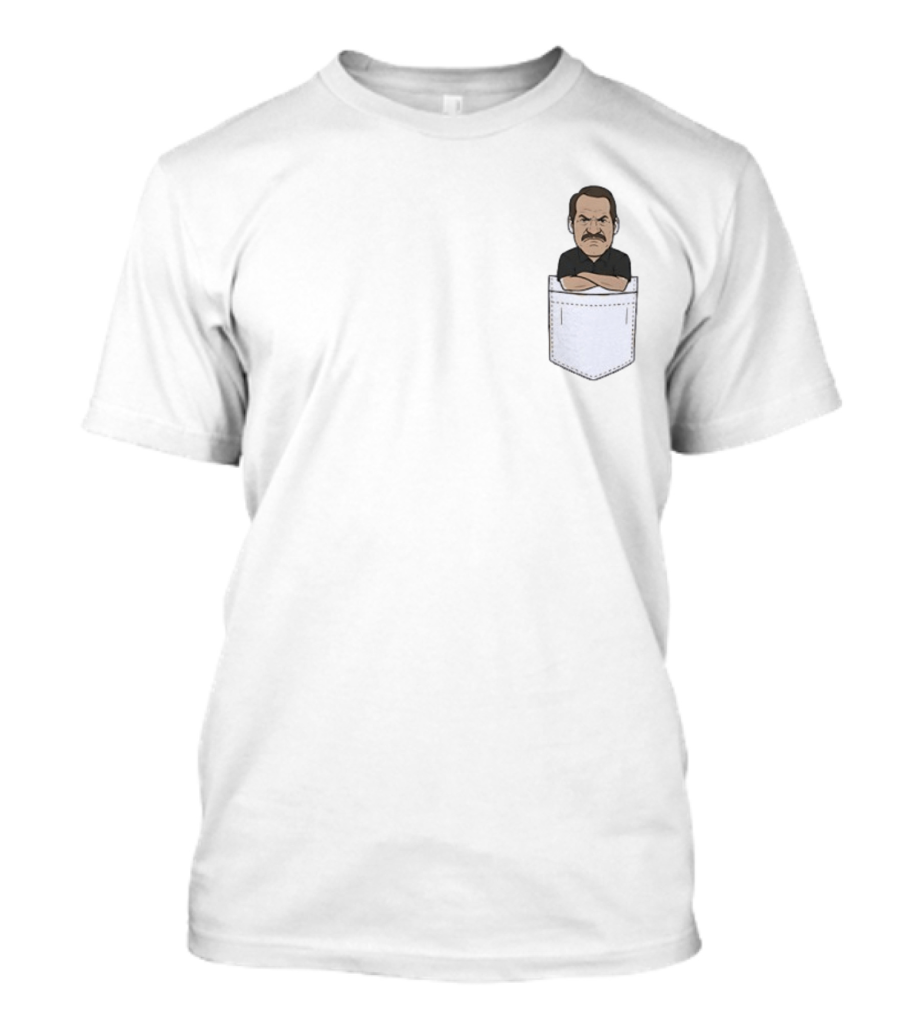 Little Bill Cowher Pittsburgh Steelers Coach Pocket Cartoon T-Shirt