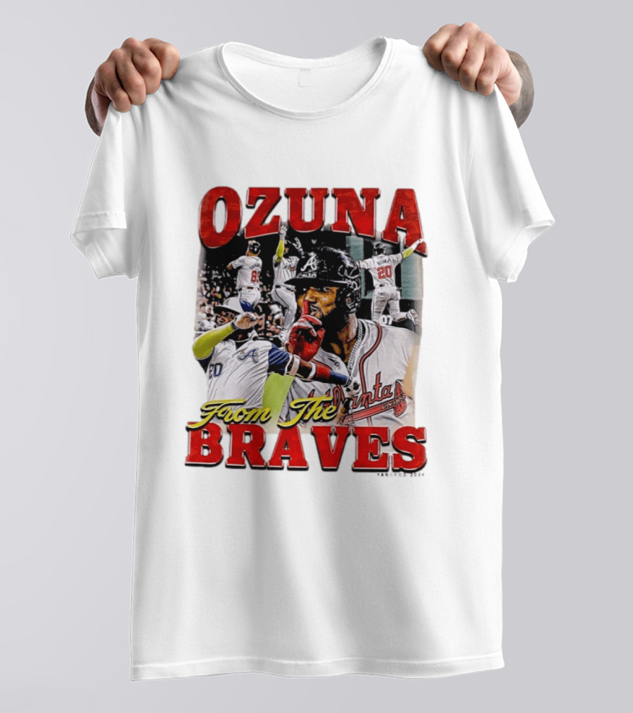 Ozuna Atlanta Braves 20 Baseball Celebration T-Shirt
