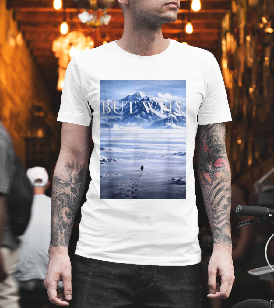 But Why Penguin Mountains T-Shirt