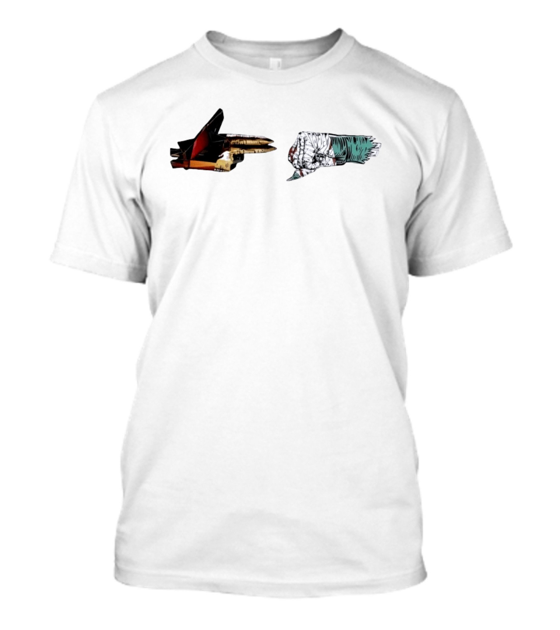 Run The Jewels RTJX Fist And Gun T-Shirt