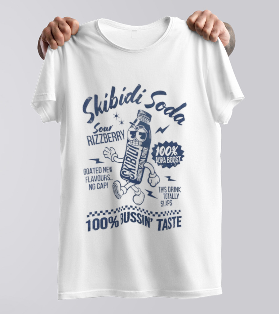 Skibidi Soda Sour Rizzberry 100 Percent Bussin Taste Dance Move Flavor T-Shirt