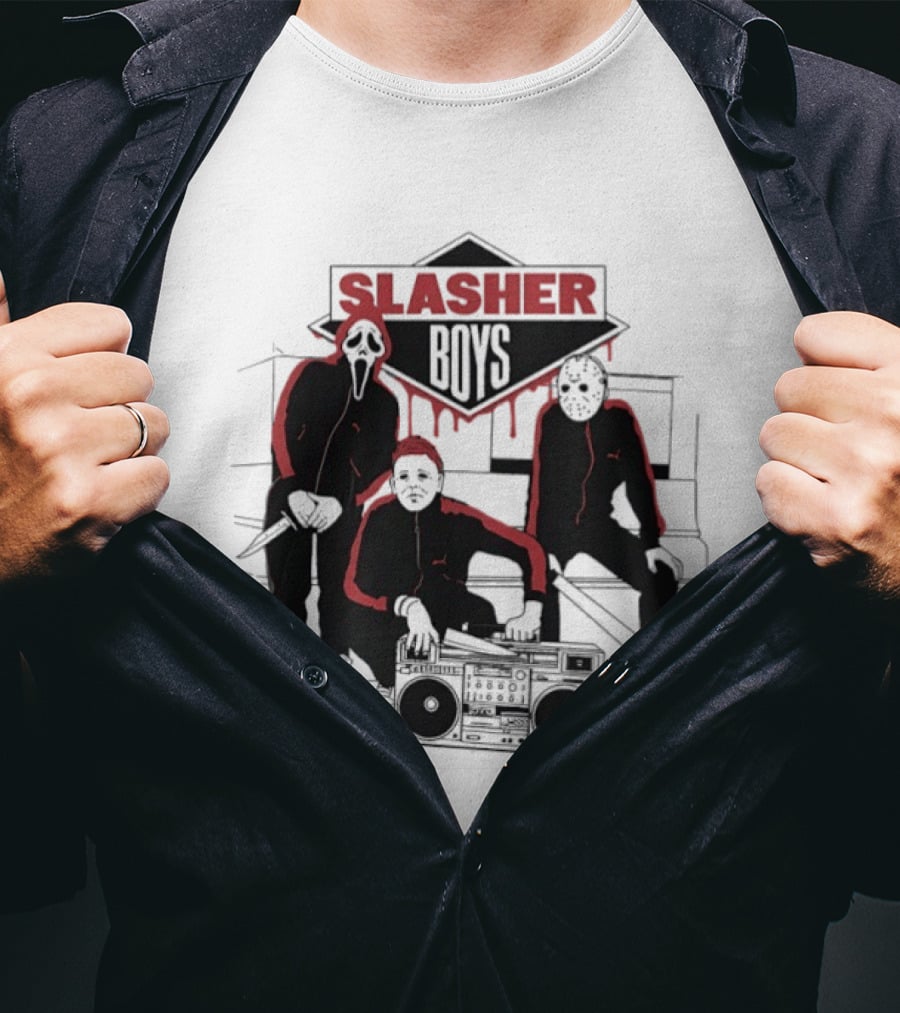 Slasher Boys Ghostface Michael Myers Jason Voorhees Beastie Boys T-Shirt