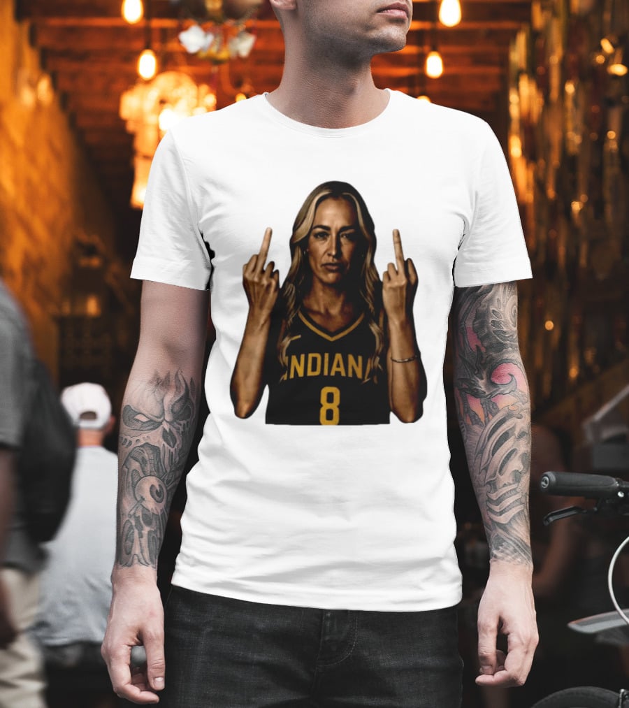 INDIANA 8 Flipping The Bird T-Shirt