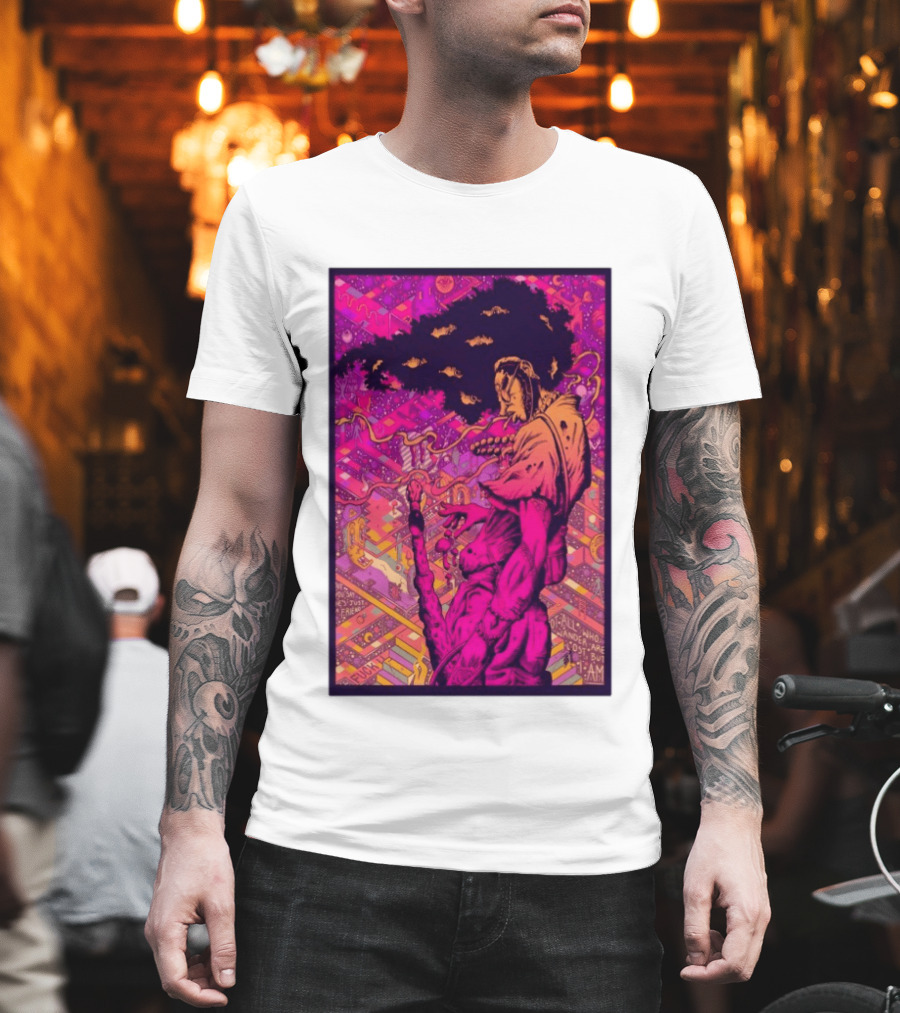 Third Eye Samurai Not All Who Wander Are Lost But I Am Psychedelic Fantasy Scene T-Shirt