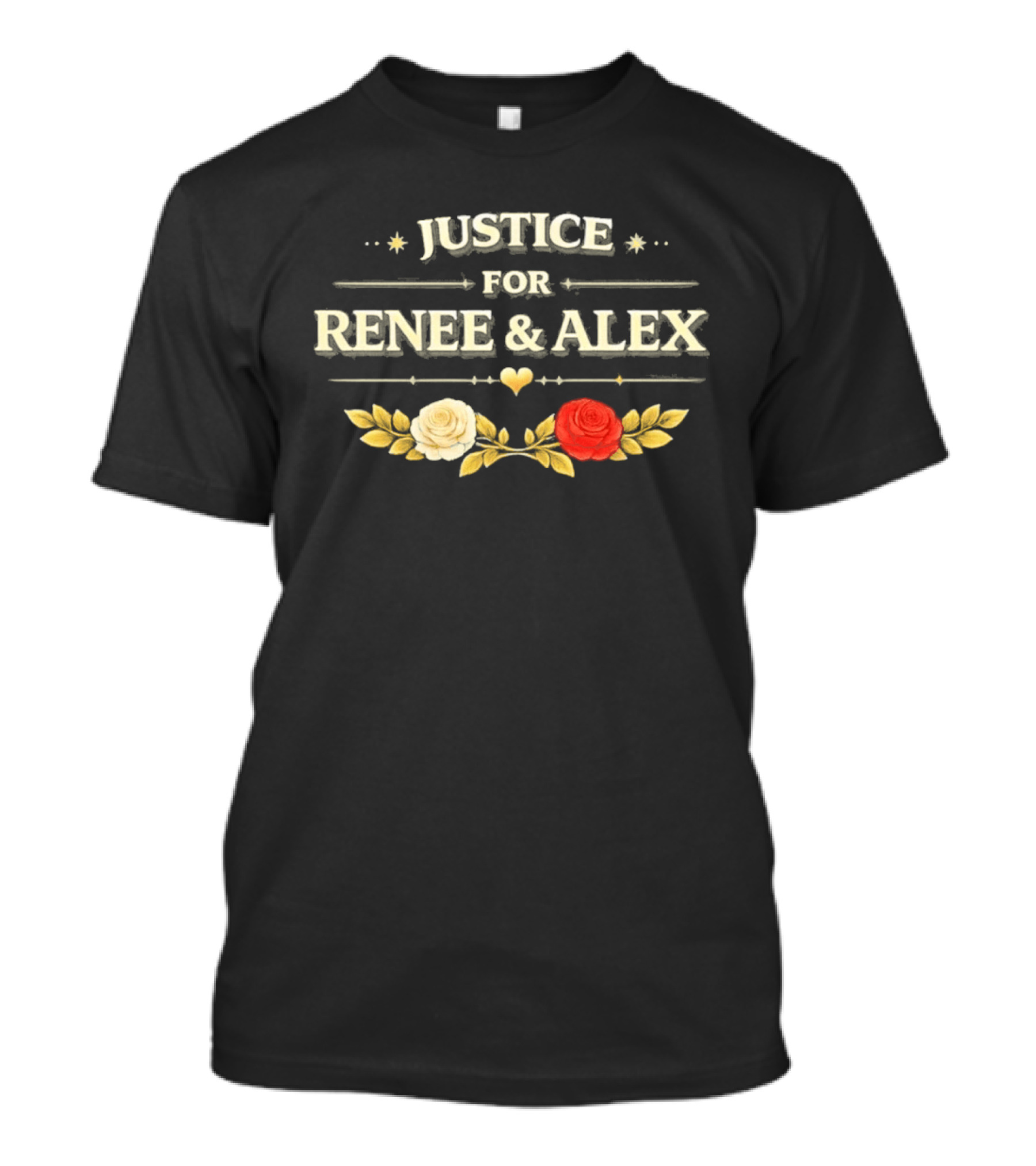 Justice For Renee & Alex Floral Heart T-Shirt