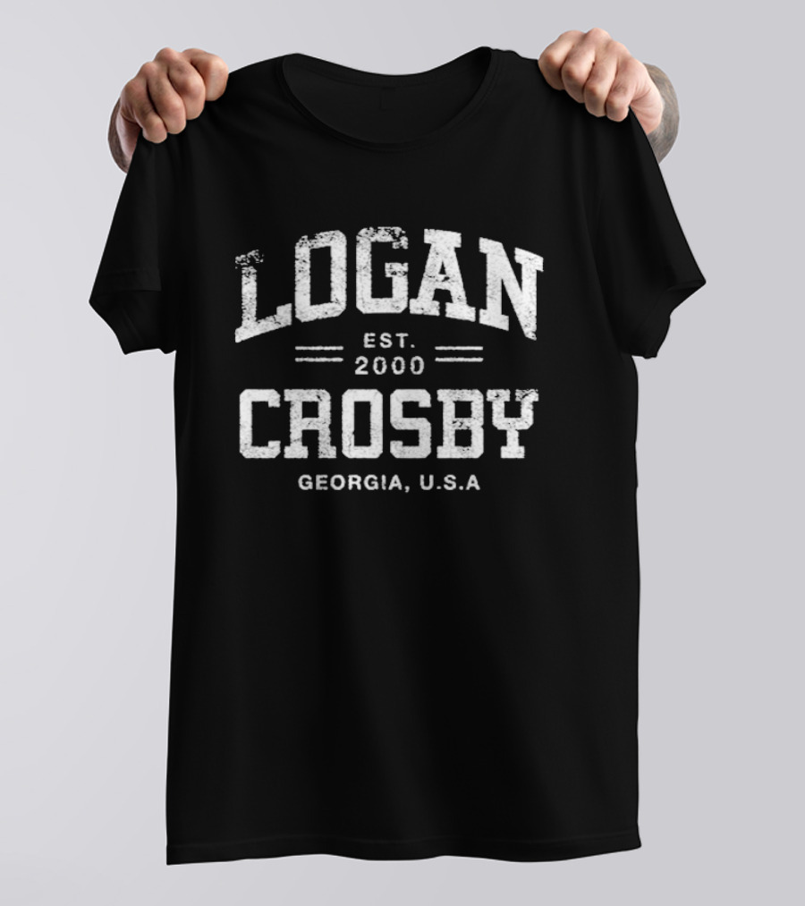 Logan Crosby Georgia USA Est 2000 Retro Collegiate T-Shirt