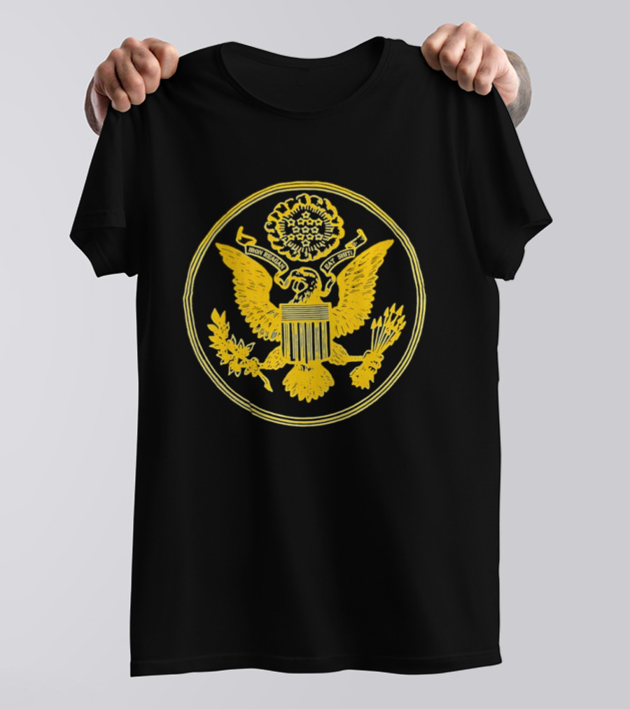 Eagle Iron Reagan Eat Sht Presidential Seal Oval T-Shirt