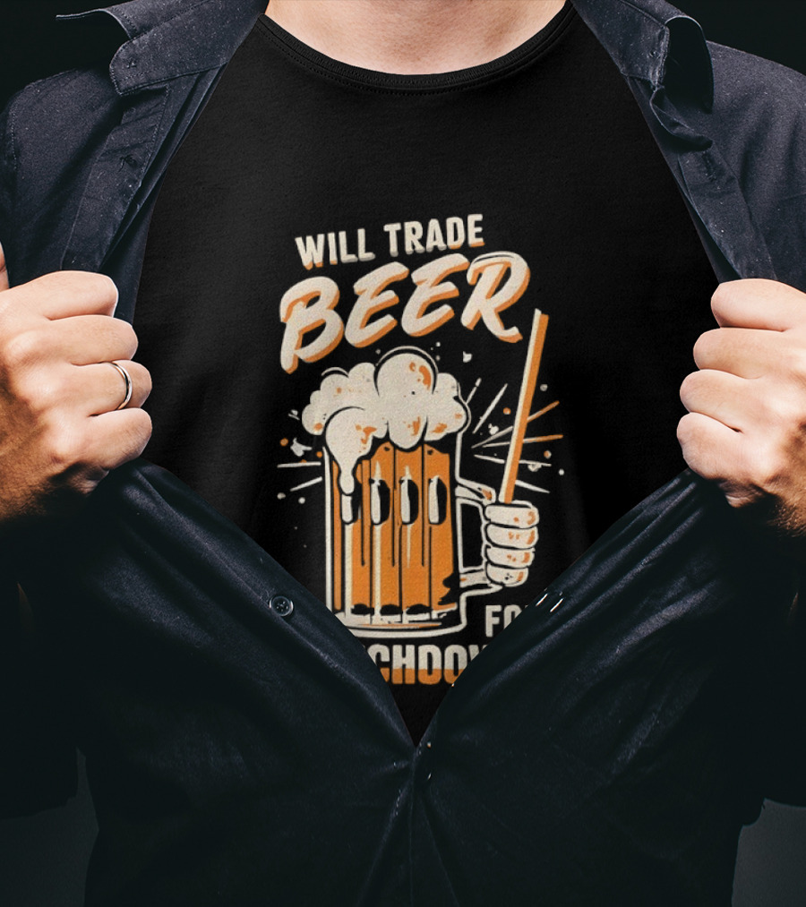 Will Trade Beer For Touchdowns Pittsburgh Steelers Football Fans T-Shirt