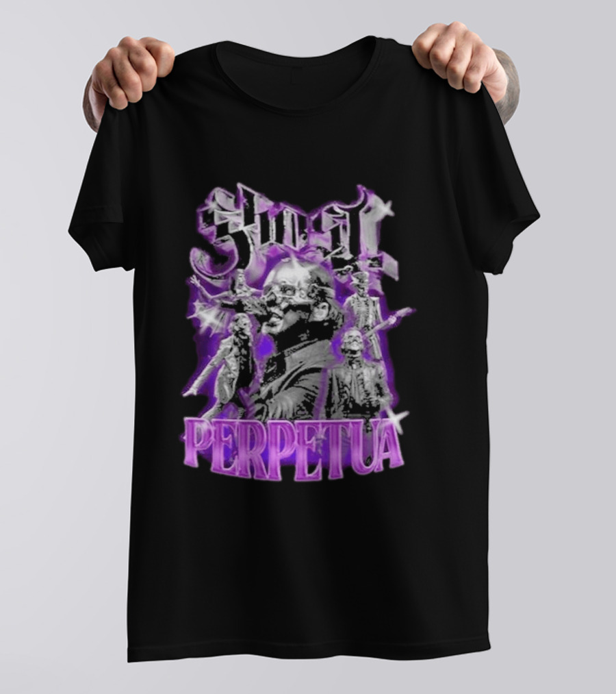 Ghost Perpetua 2026 Band Members Purple Goth Aesthetic T-Shirt