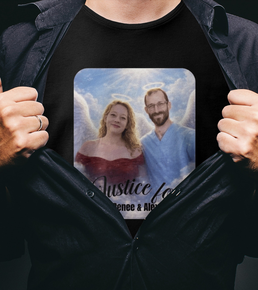 Justice For Renee And Alex Angel Wings Memorial T-Shirt