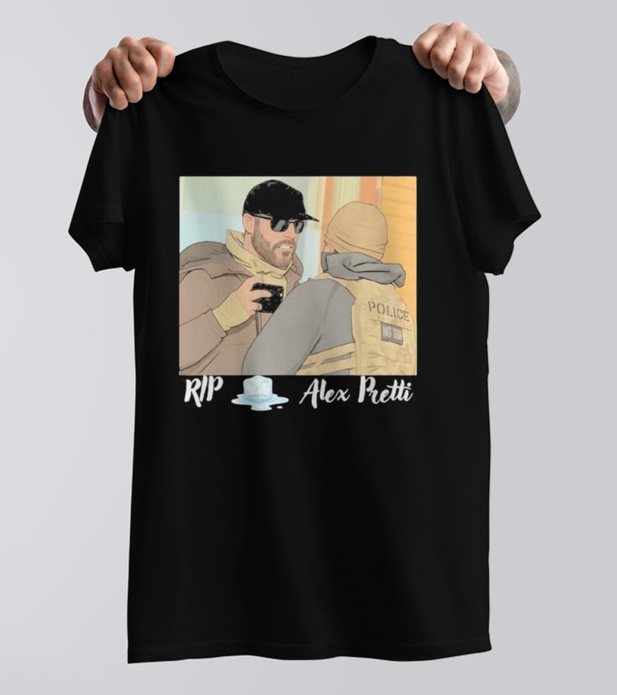 RIP Alex Pretti Melting Ice Justice For Alex Pretti Abolish ICE T-Shirt