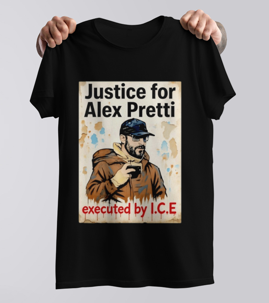 Justice For Alex Pretti Executed By ICE Visual T-Shirt