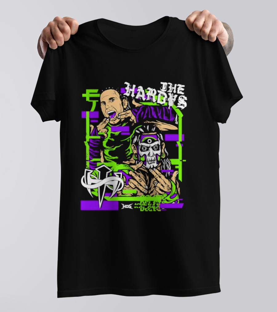The Hardys Matt Jeff Hardy Caricature T-Shirt