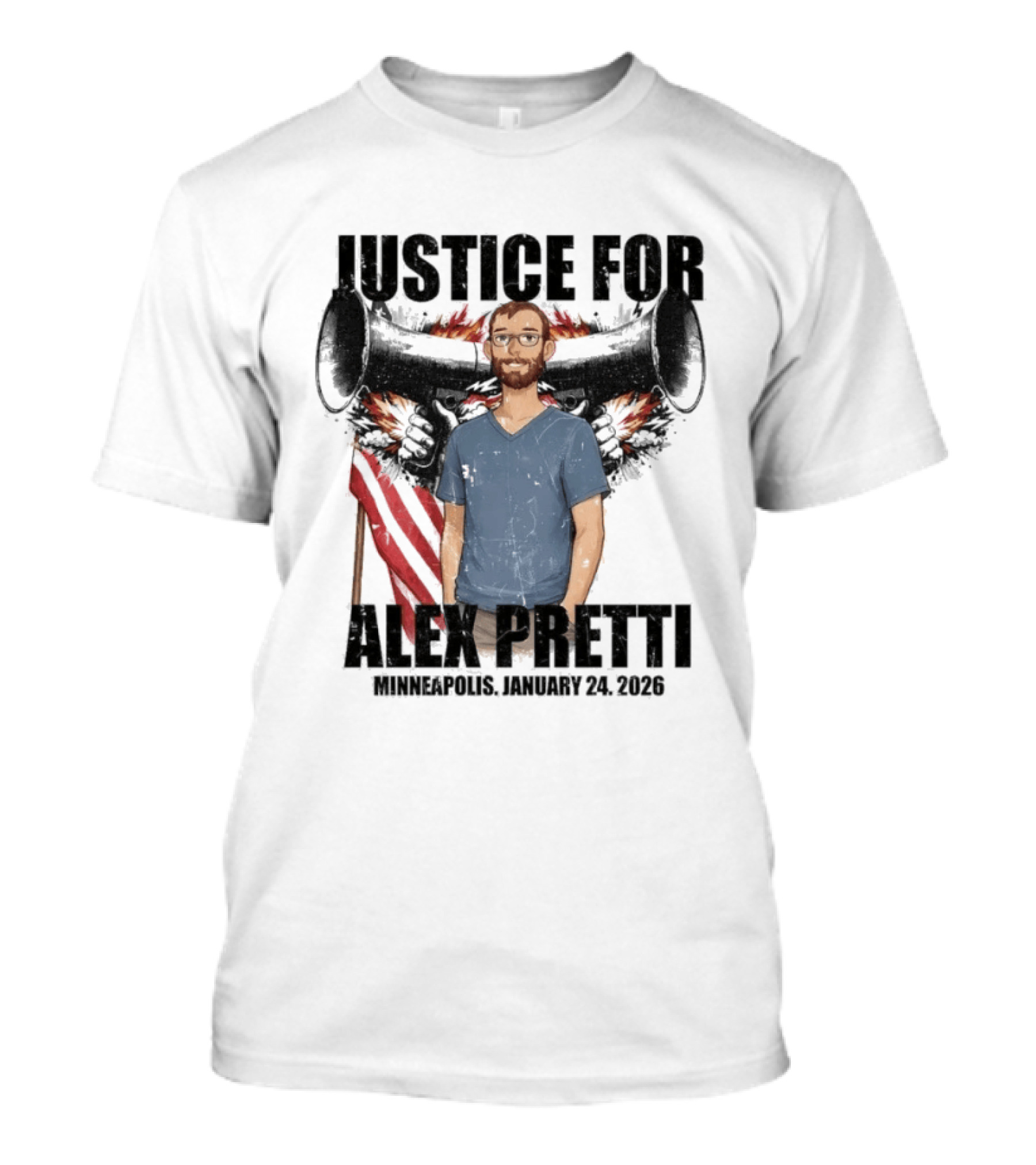 Justice For Alex Pretti Remembering August 24 2020 T-Shirt