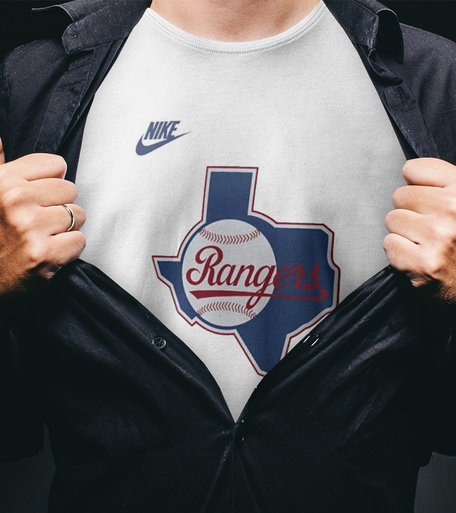 Rangers Baseball Texas Map Iconic Team T-Shirt