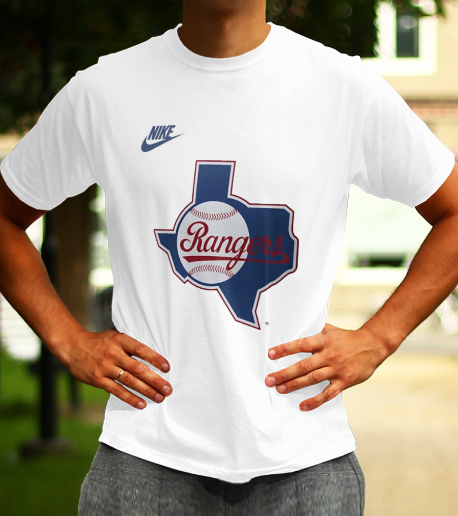 Rangers Baseball Texas Map Iconic Team T-Shirt