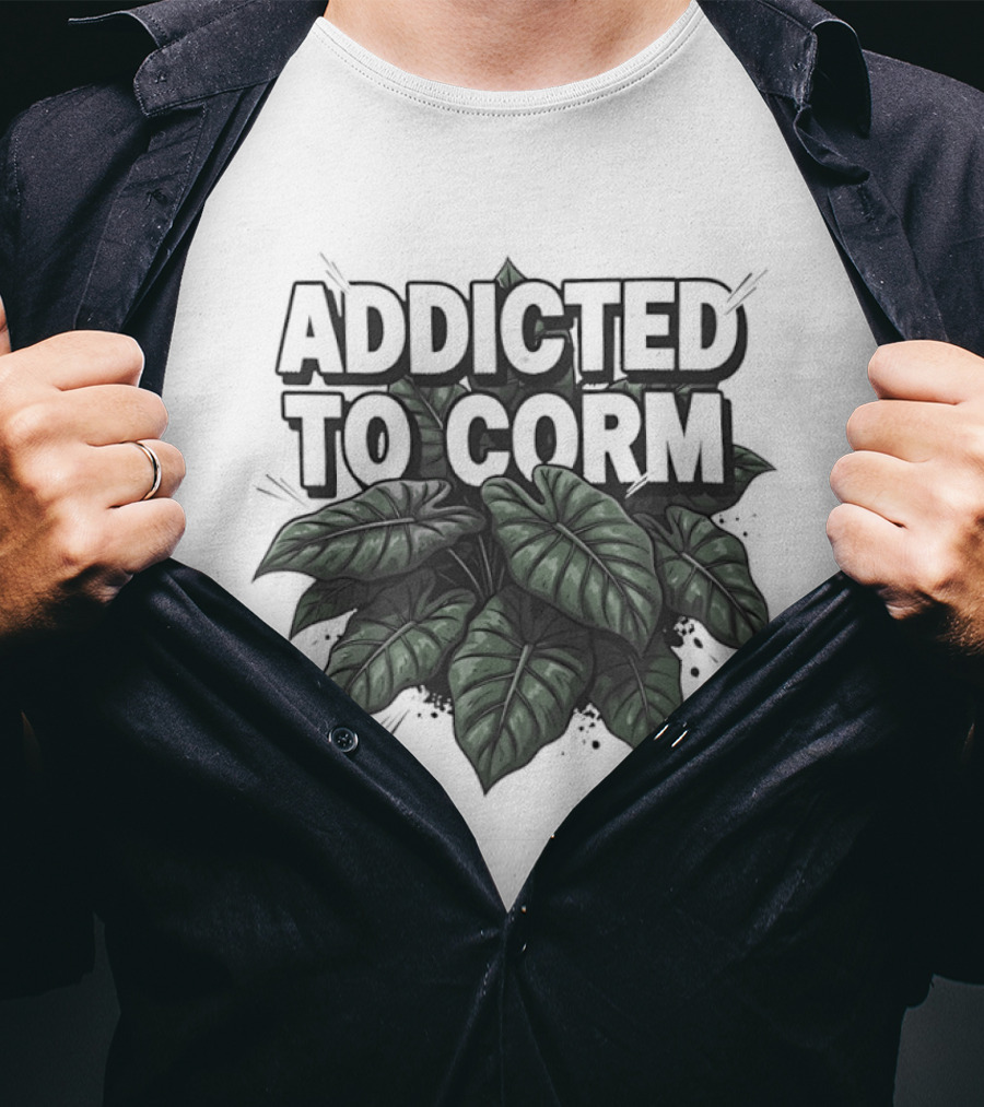 Addicted To Corm Jungle Leaves Aesthetic T-Shirt