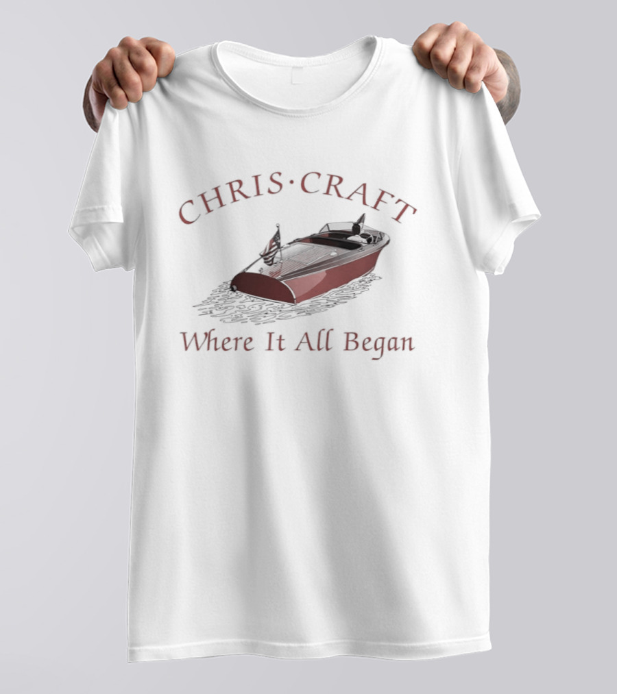 CHRIS CRAFT Boats Where It All Began T-Shirt