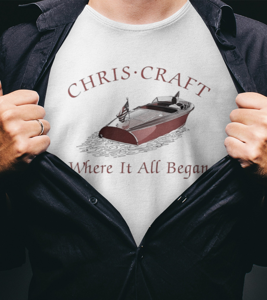 CHRIS CRAFT Boats Where It All Began T-Shirt