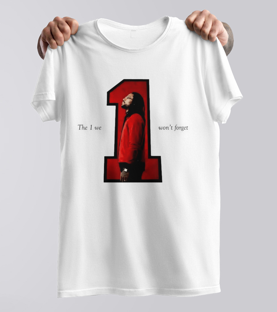Derrick Rose The 1 We Won't Forget Iconic Red Jacket Legend T-Shirt
