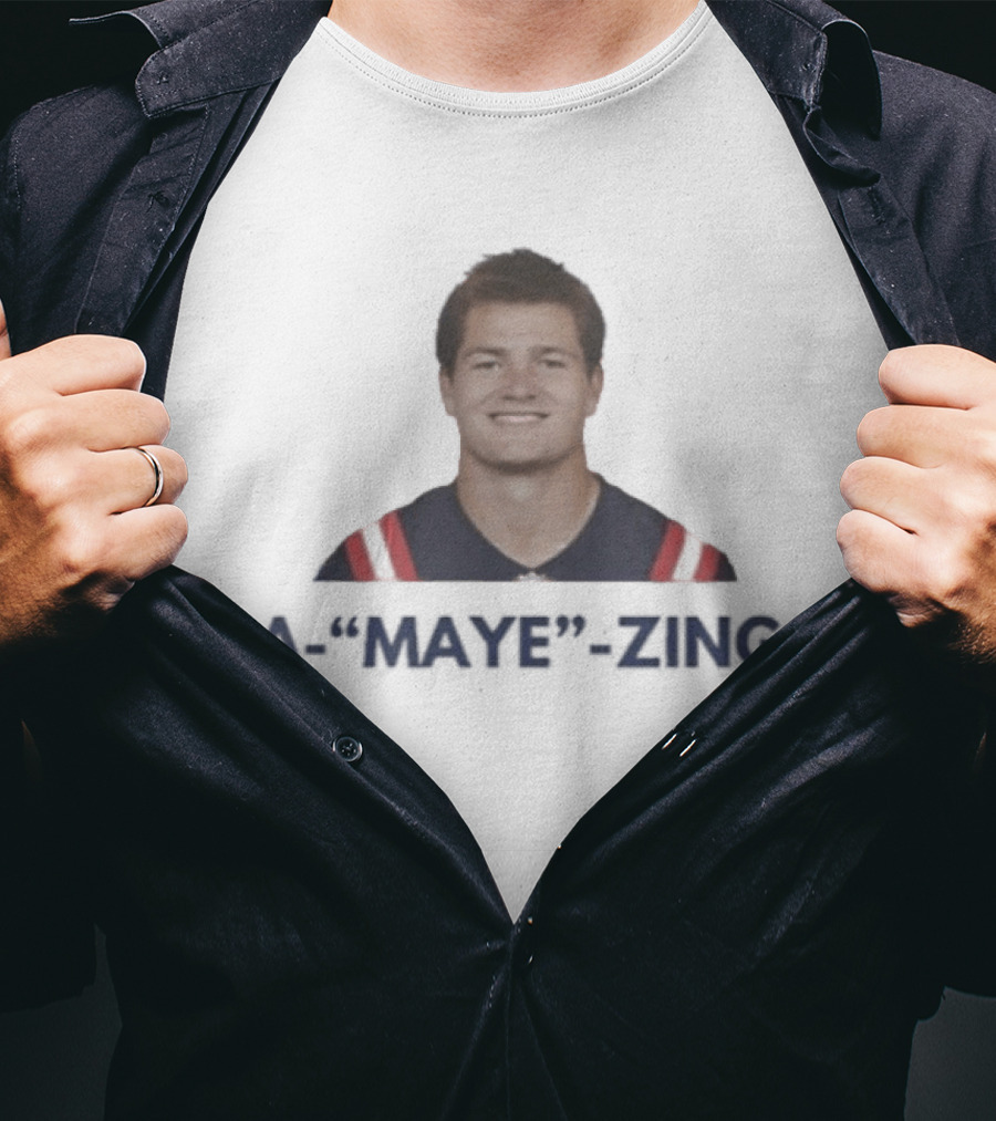 A Maye Zing Drake Maye New England Patriots MVP T-Shirt