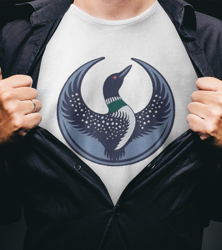The Loon Platoon Rebel Alliance Emblem Bird Circular T-Shirt