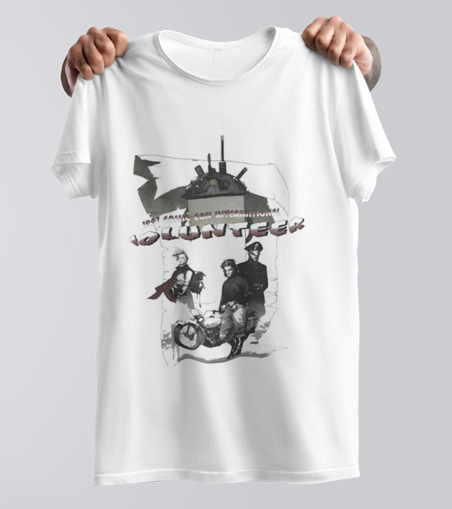 Volunteer 1997 Comic Con International San Diego Badge With Statue Of Liberty And Superhero T-Shirt