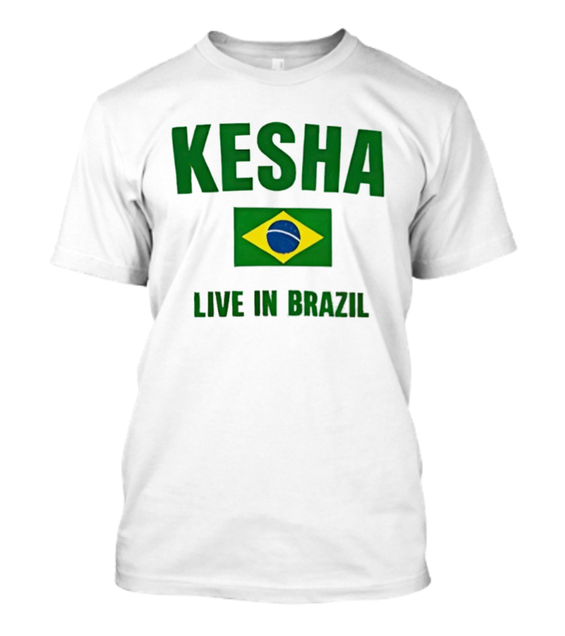 Kesha Live In Brazil Brazilian Flag Event T-Shirt