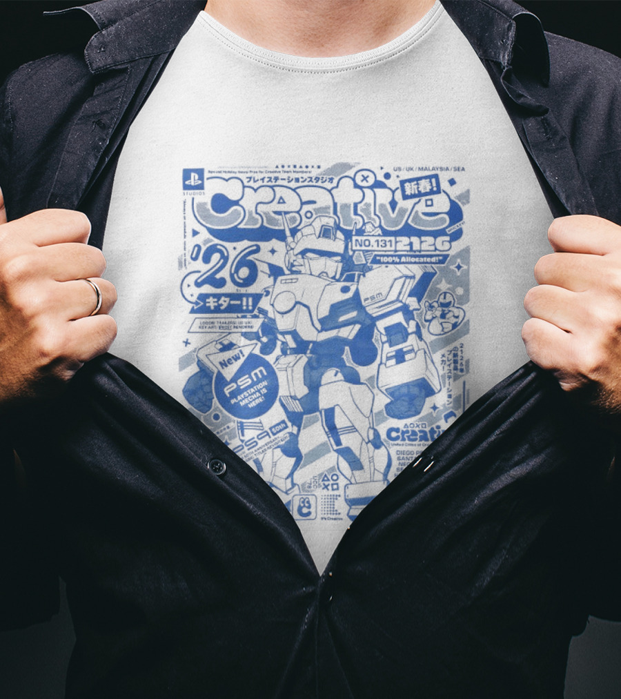 PlayStation Creative Mecha Comic PSM Since 94 Volume 26 T-Shirt