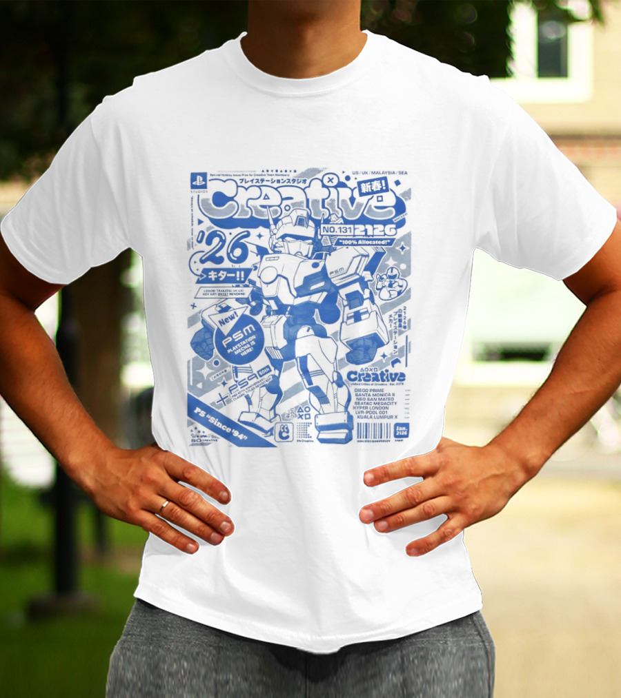 PlayStation Creative Mecha Comic PSM Since 94 Volume 26 T-Shirt