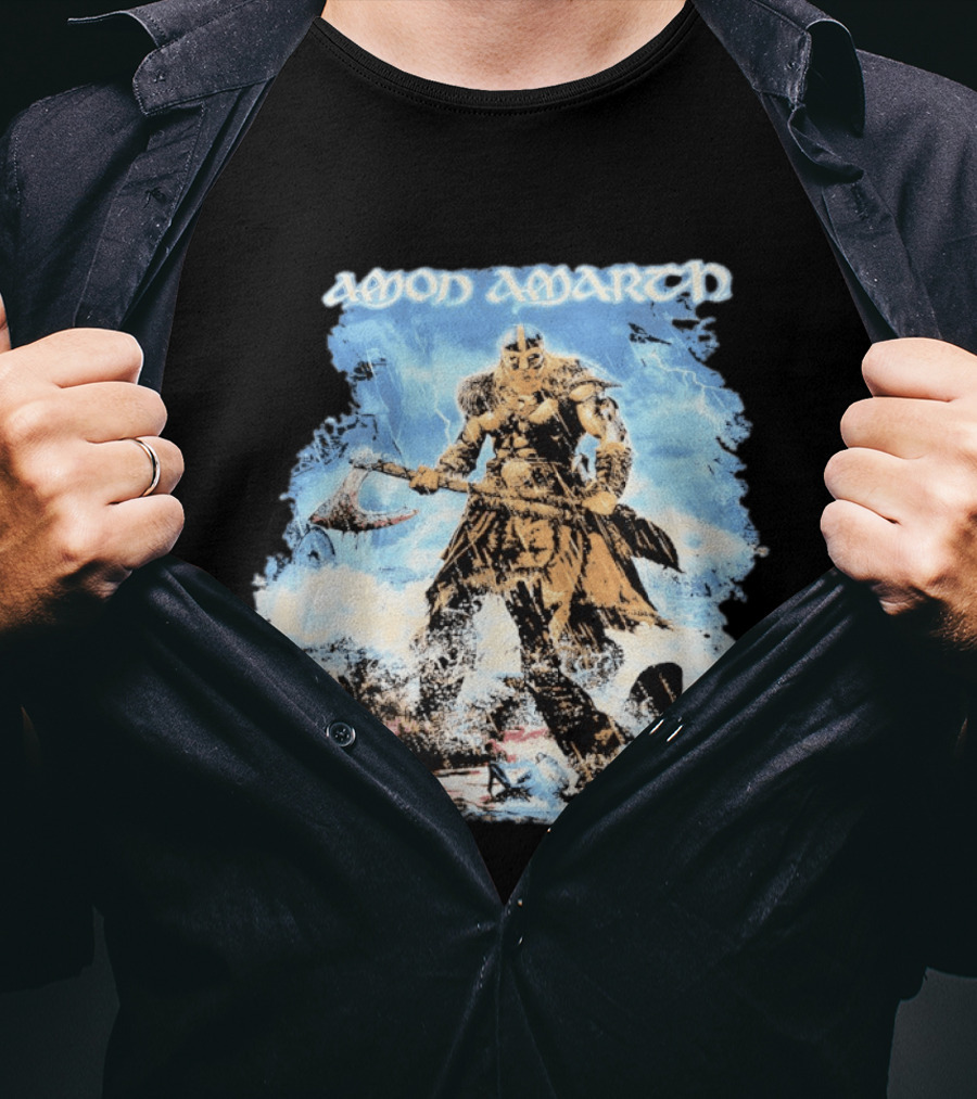 Amon Amarth Jomsviking Warrior With Axe T-Shirt