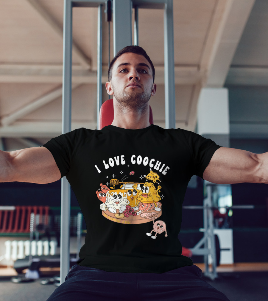 I Love Coochie The Rosenthals X DCCC Cheese Plate Cartoon Characters T-Shirt