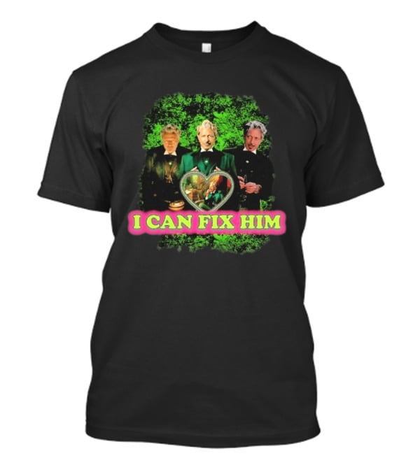 I Can Fix Him Jeff Goldblum Wicked Wizard Green Heart Trio T-Shirt