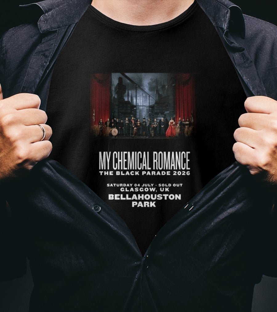 My Chemical Romance The Black Parade 2026 Saturday 04 July Sold Out Glasgow UK Bellahouston Park T-Shirt