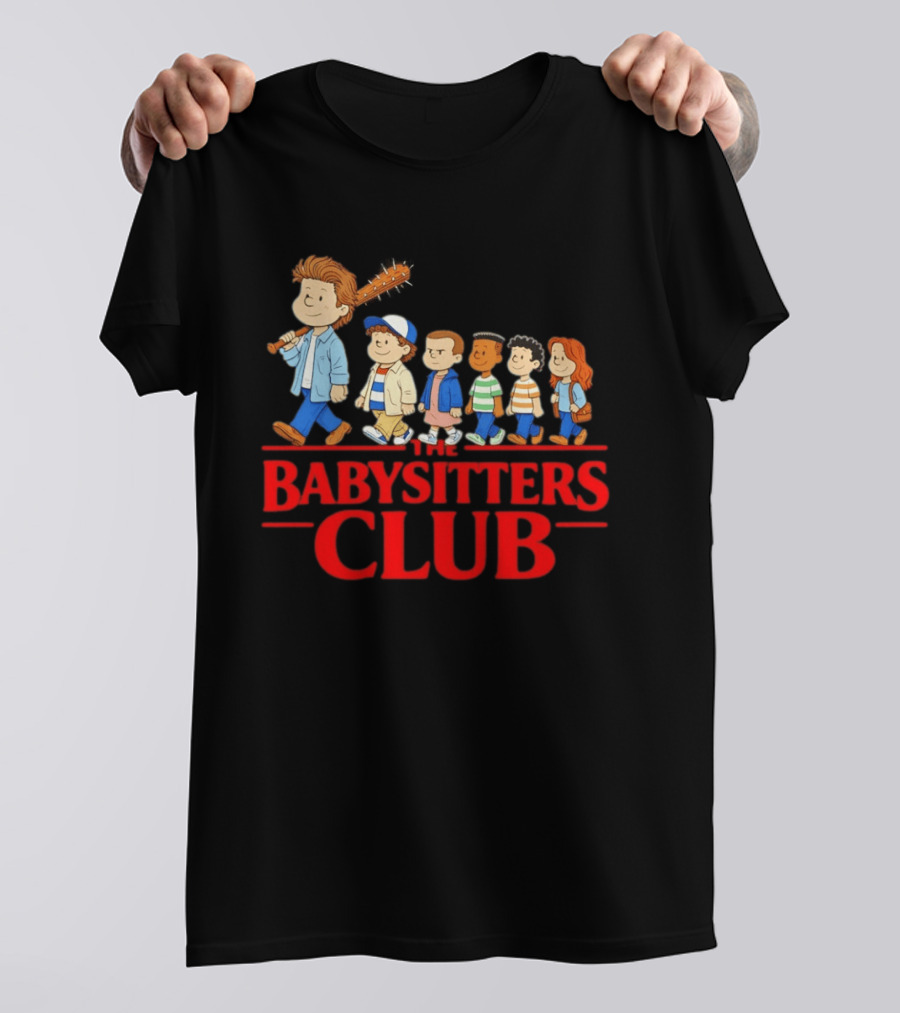 The Babysitters Club Stranger Things Mashup Characters Walking T-Shirt