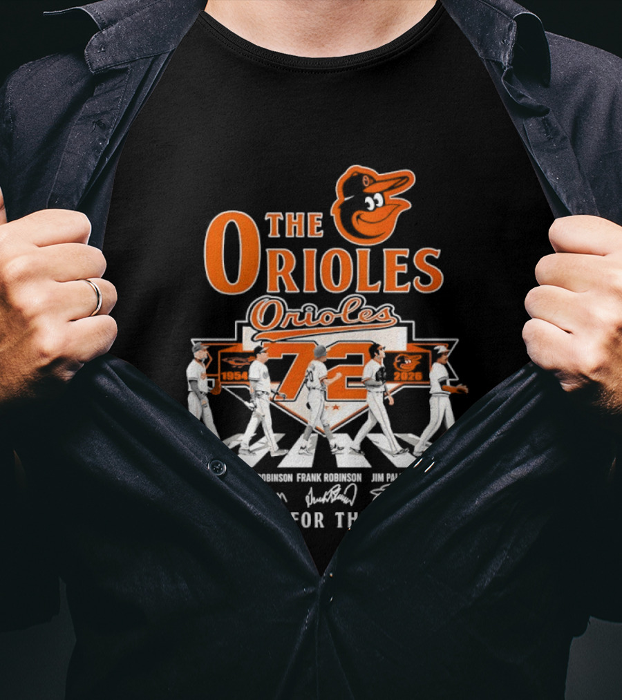 The Orioles 72 Thank You For The Memories MLB Legends T-Shirt