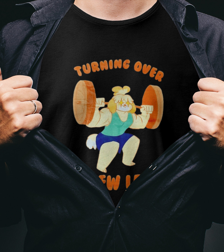 Turning Over A New Leaf Isabel Lifting Weights T-Shirt